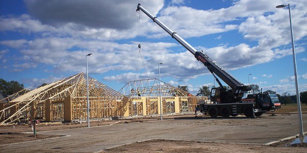 Timber Roof frame was installed on 18 April 2015