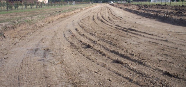 Earthworks for new road works commenced on 2 February 2015