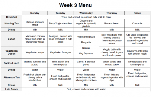 week 3 menu